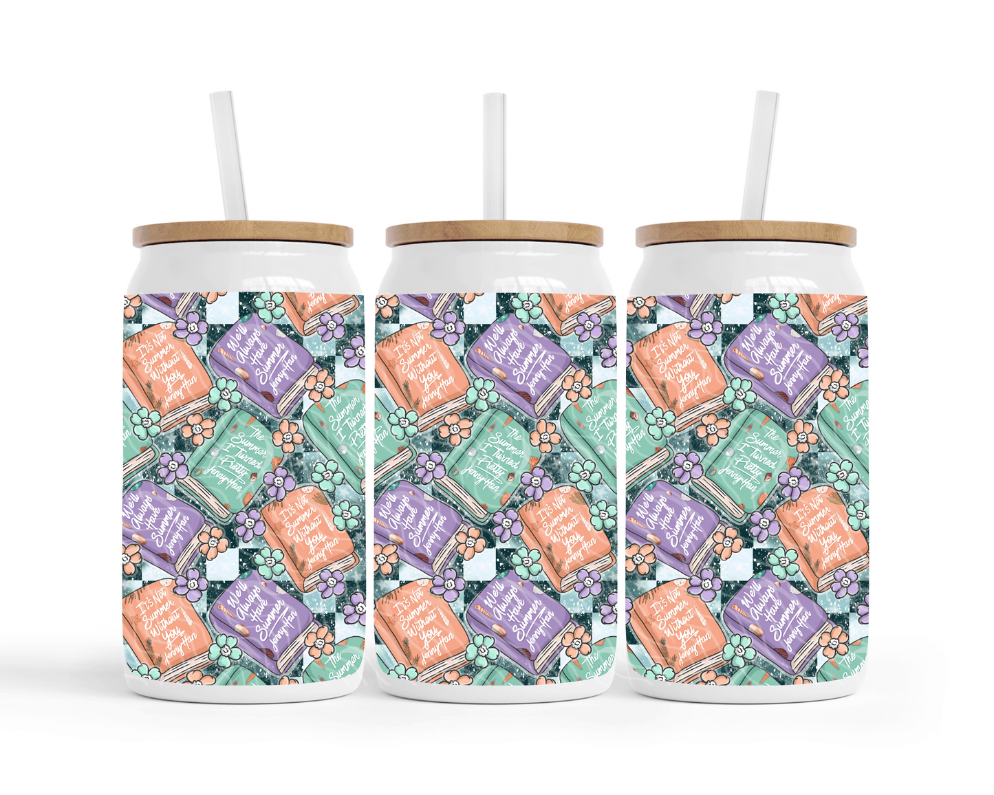 Pretty Summer - 16oz Stainless Steel Sublimation Can