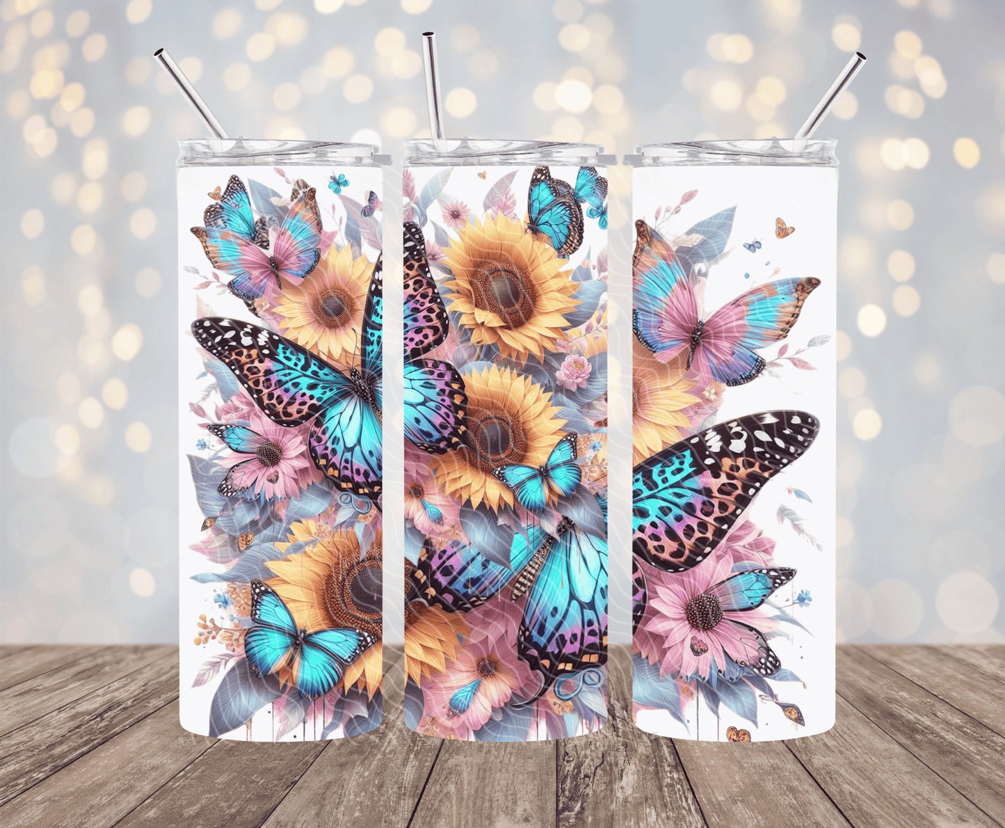 Butterfly Floral - 20oz Sublimation Tumbler