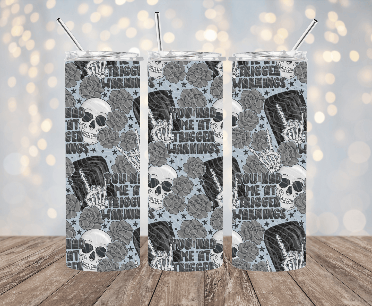 Trigger Warnings - 20oz Sublimation Tumbler