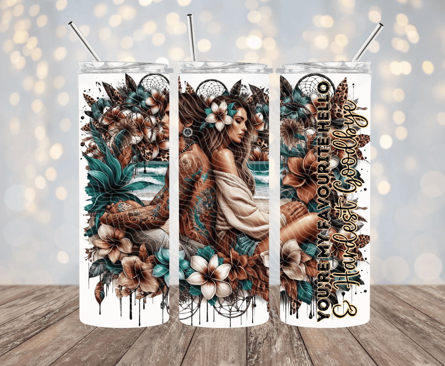 Favourite Hello - 20oz Sublimation Tumbler