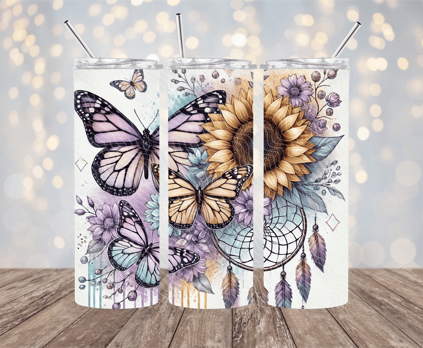 Butterfly Dreamcatcher - 20oz Sublimation Tumbler