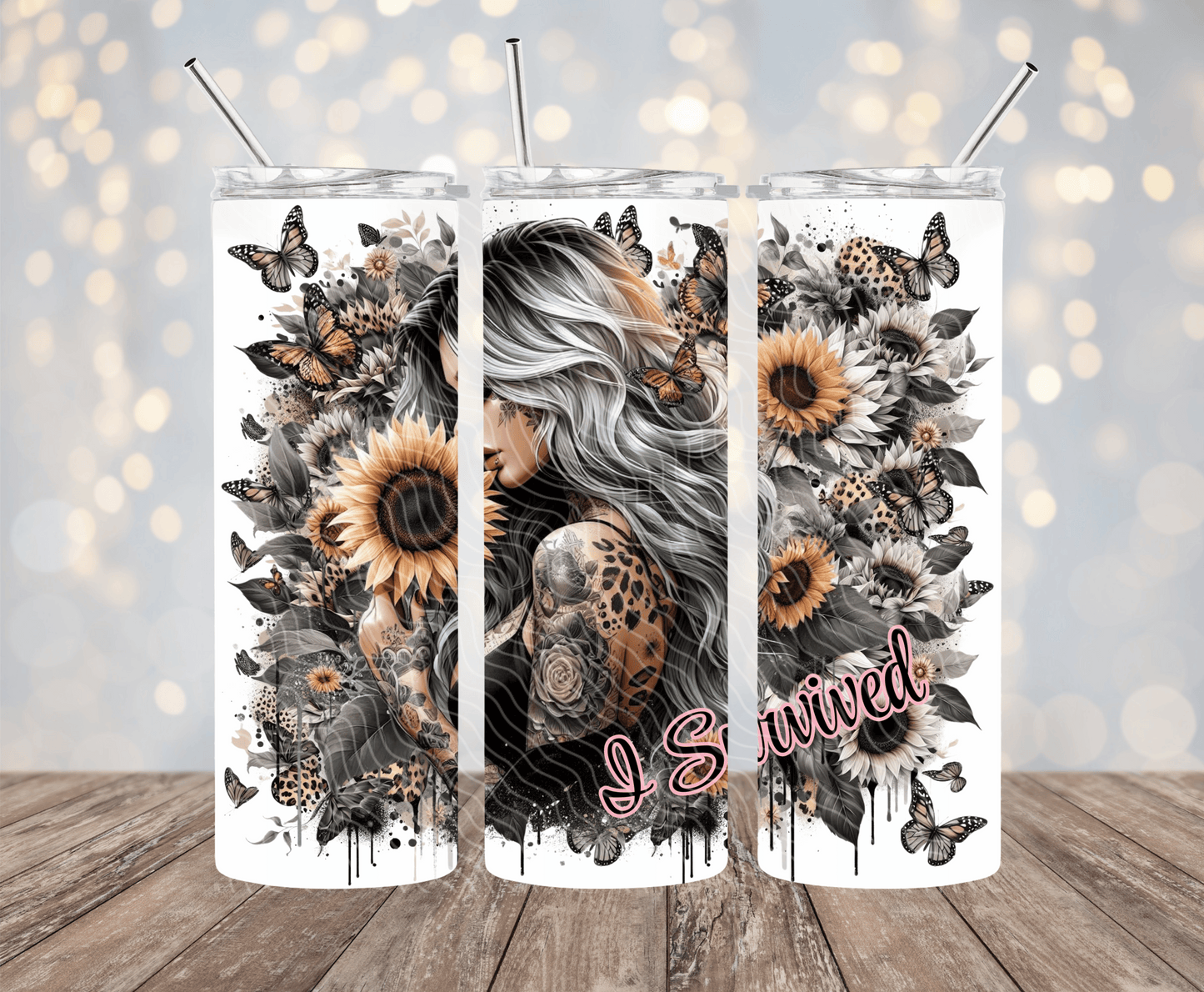 I Survived - 20oz Sublimation Tumbler