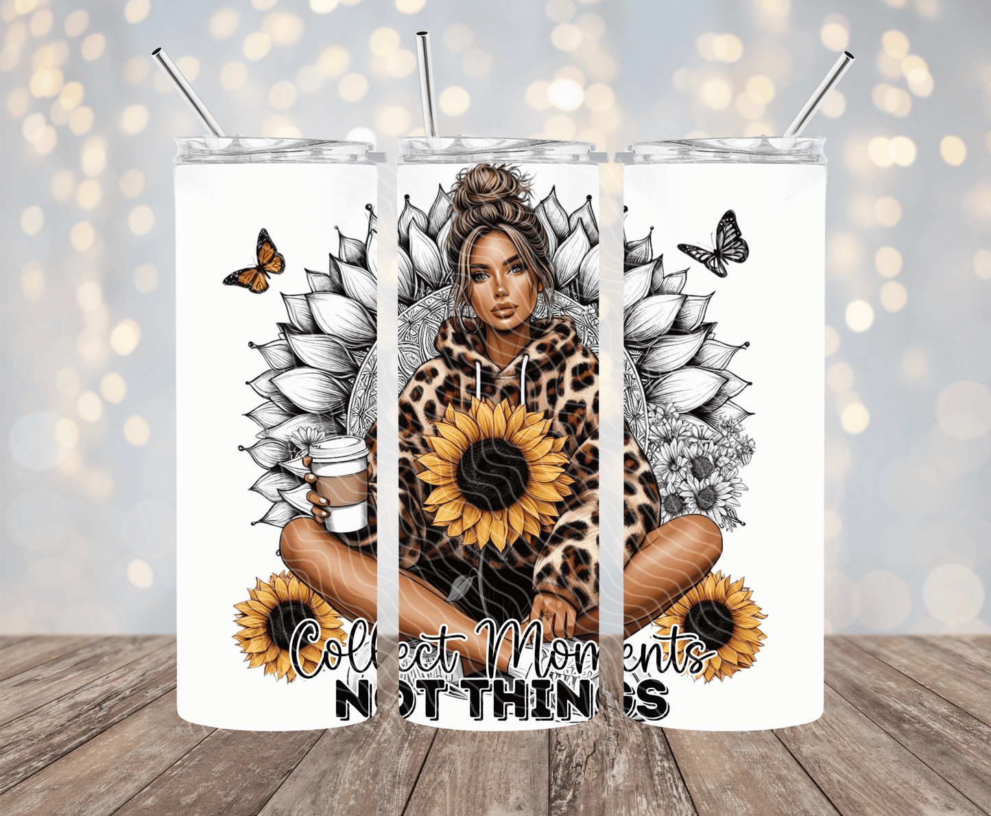 Collect Moments Not Things - 20oz Sublimation Tumbler