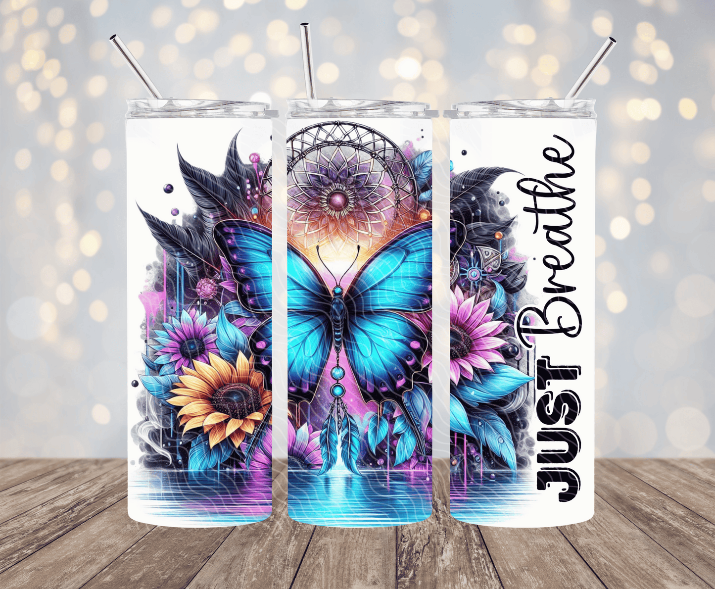 Just Breathe - 20oz Sublimation Tumbler