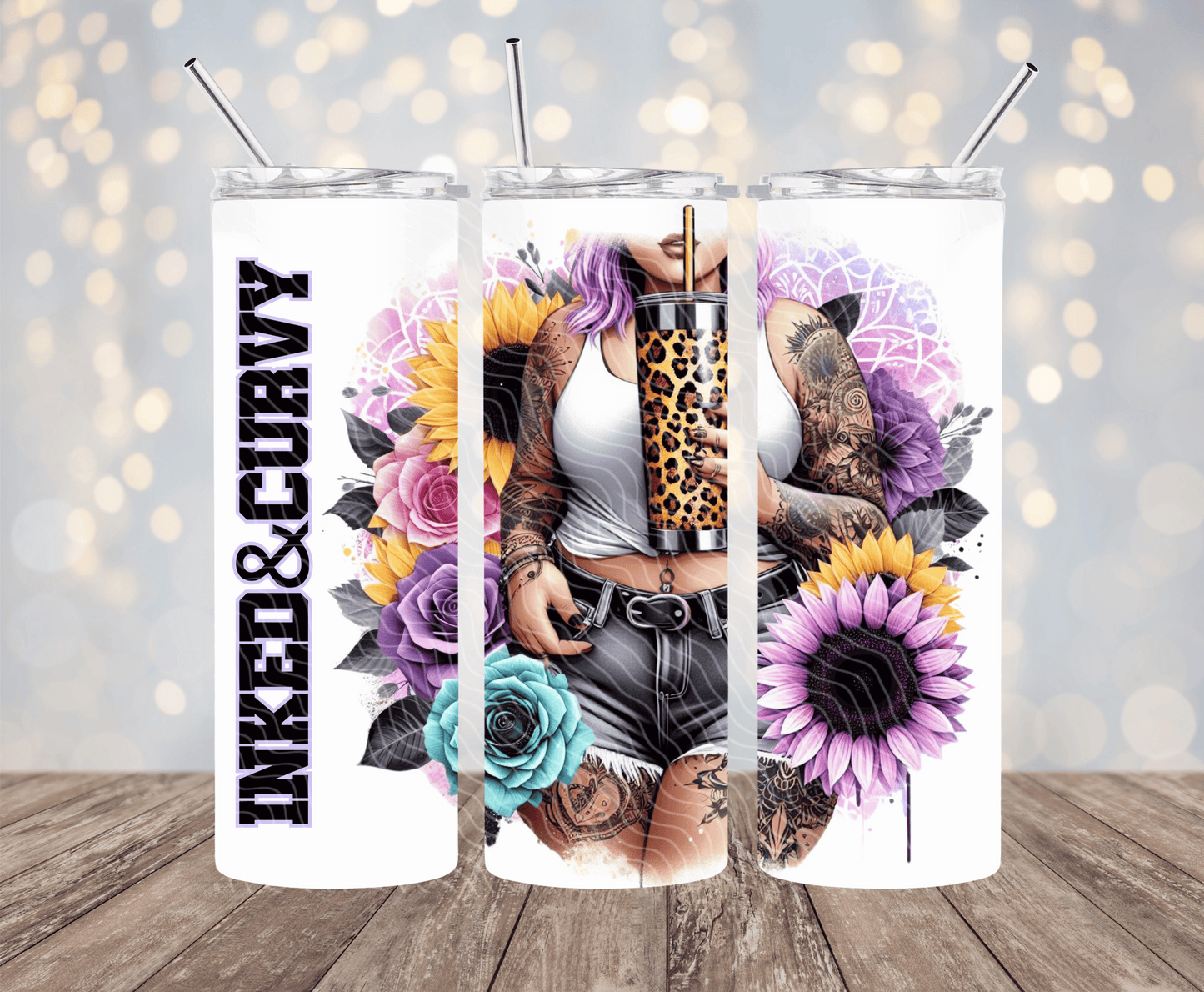 Inked & Curvy - 20oz Sublimation Tumbler