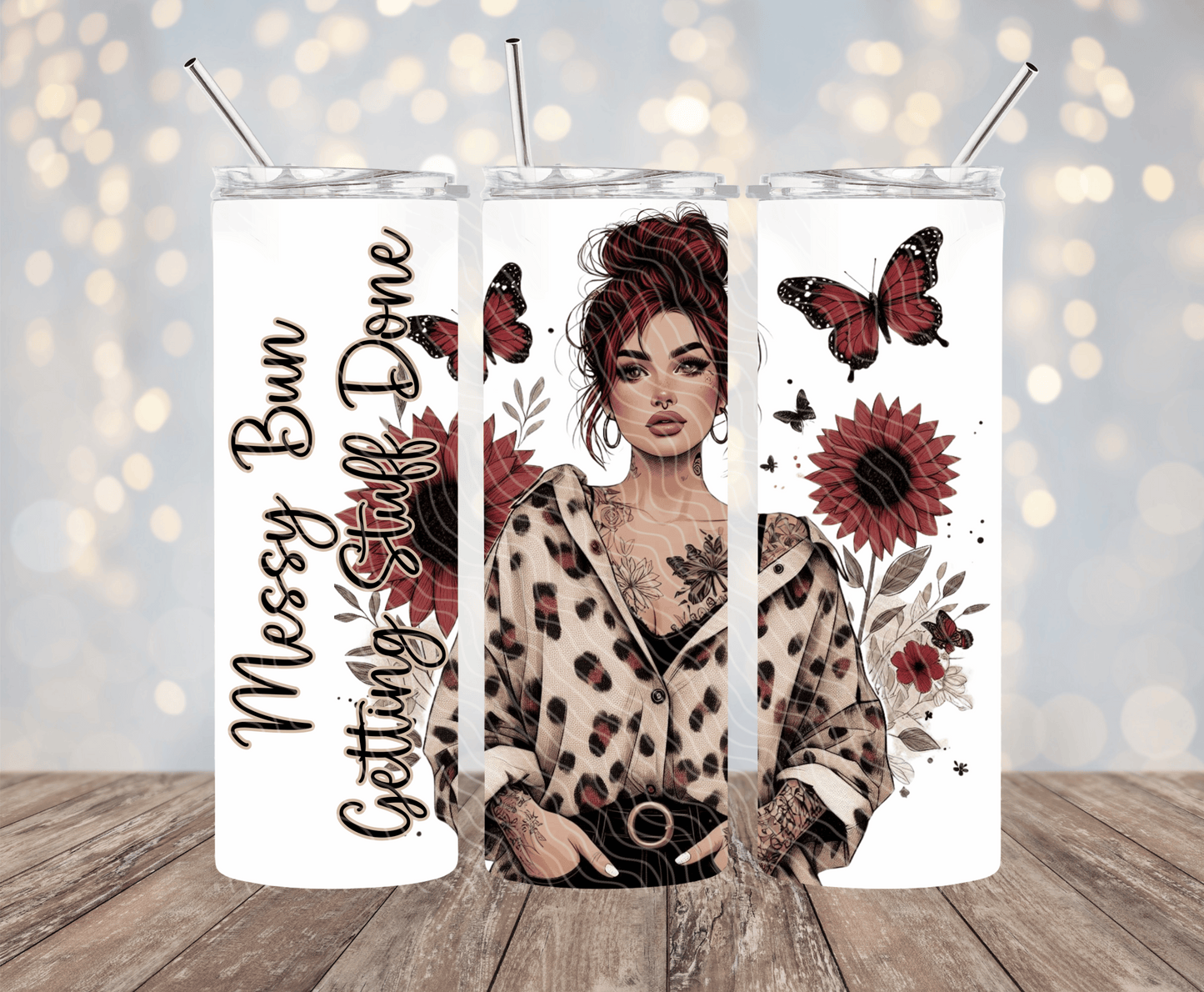 Messy Bun - 20oz Sublimation Tumbler