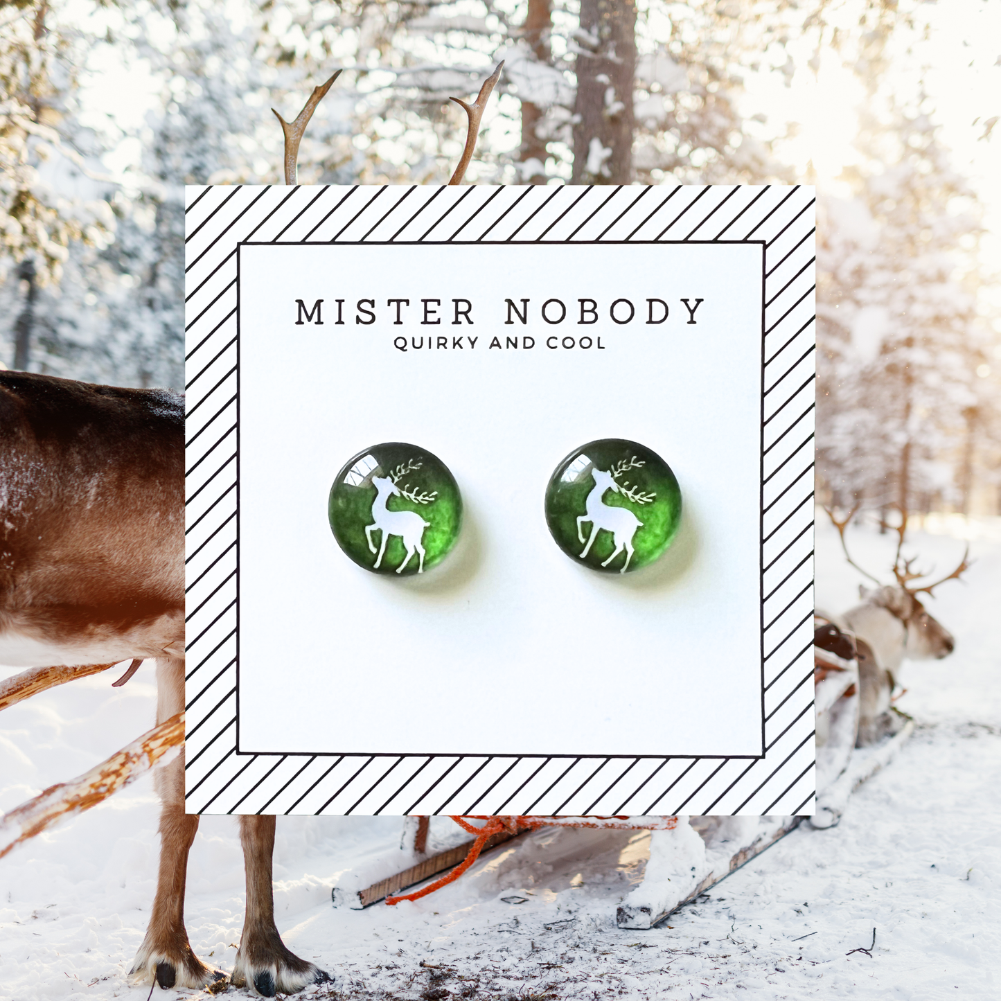 Reindeer - Stud Earrings