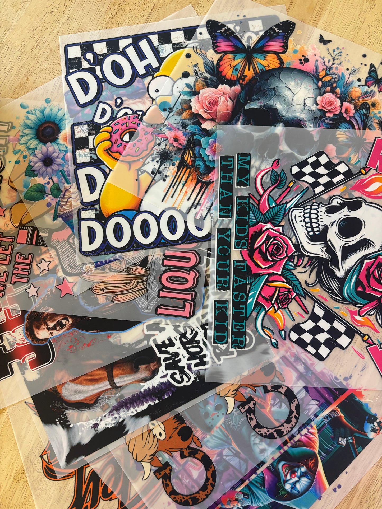 10pcs of DTF Transfers