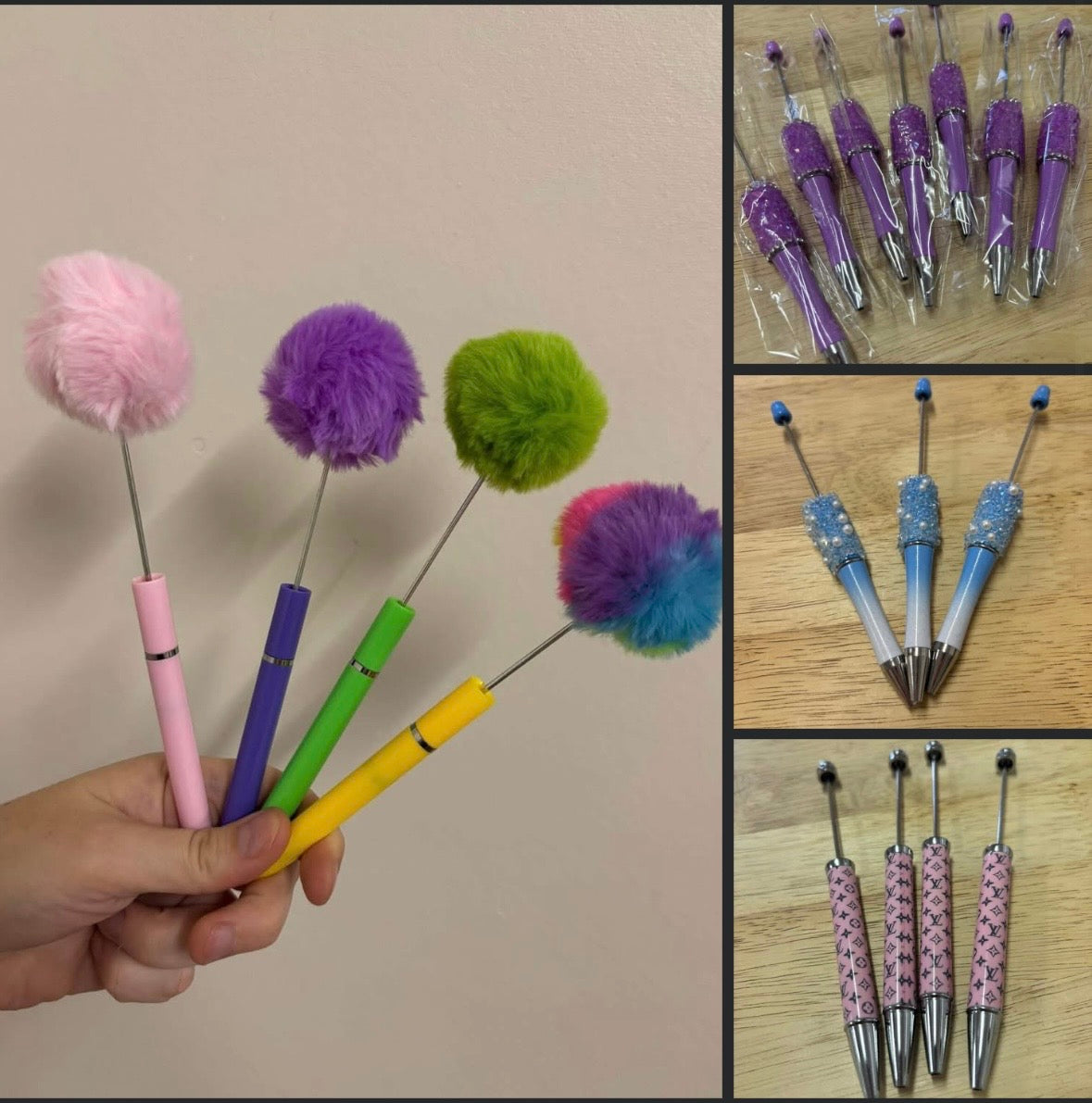 10 x Random Beadable Pen Pack