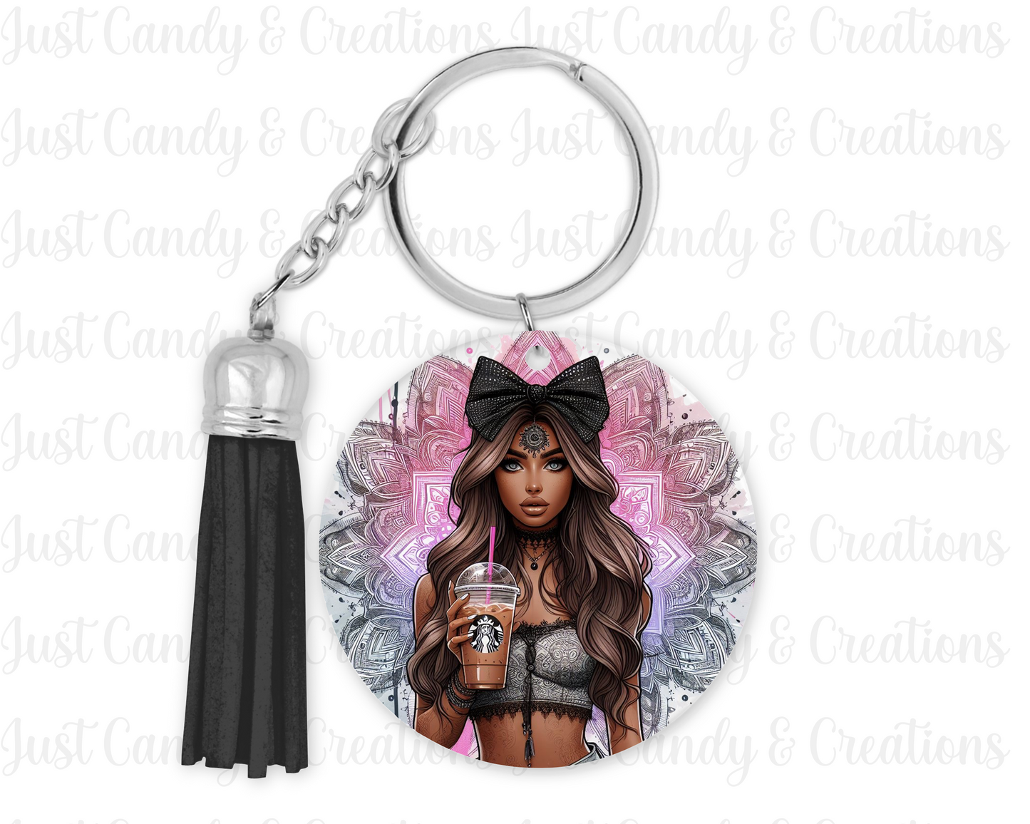 Coffee Girl - Keychain Decal