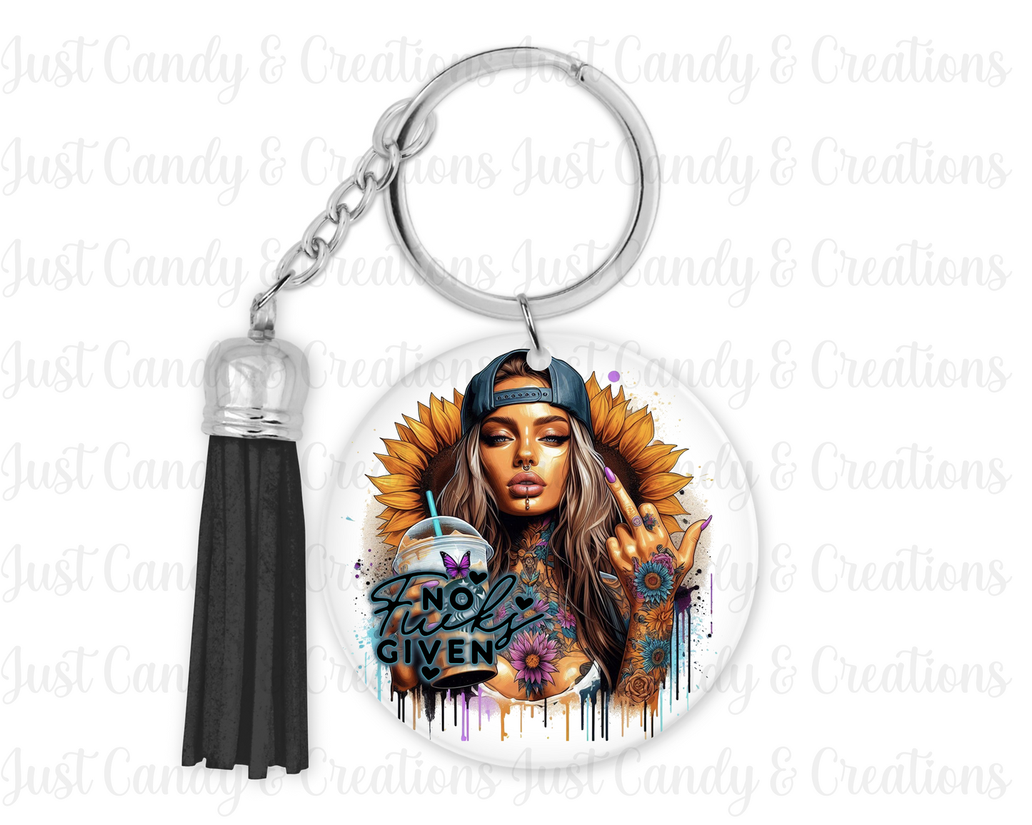 No Fucks Given - Keychain Decal