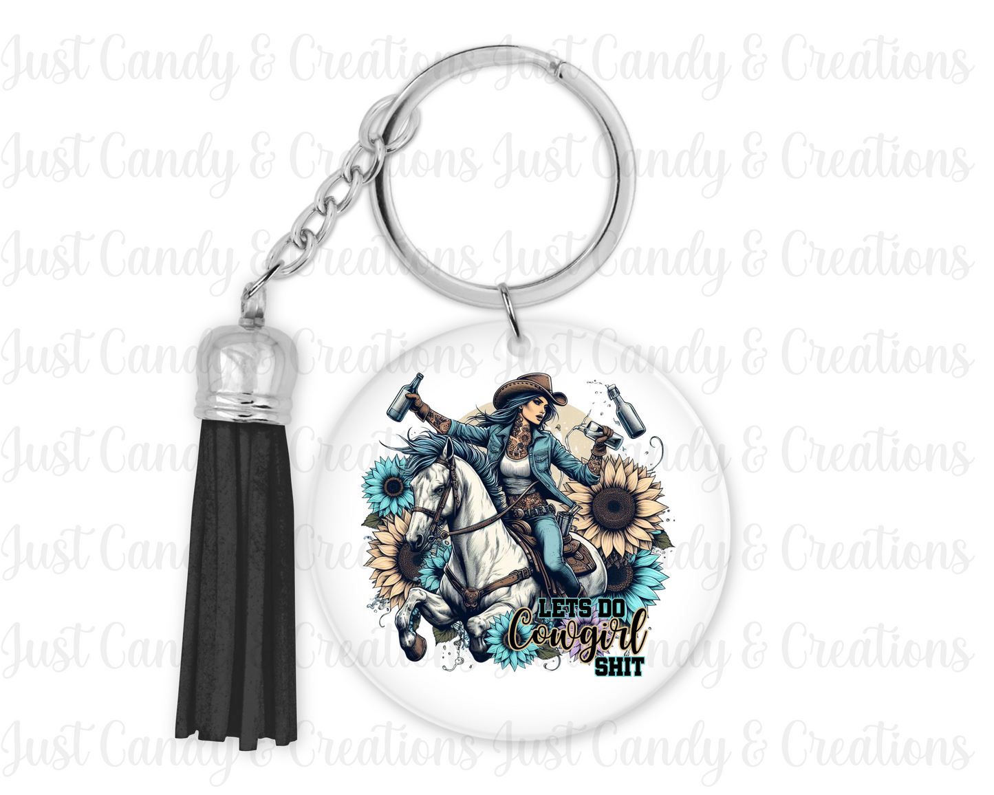 Lets Do Cowgirl Shit - Keychain Decal