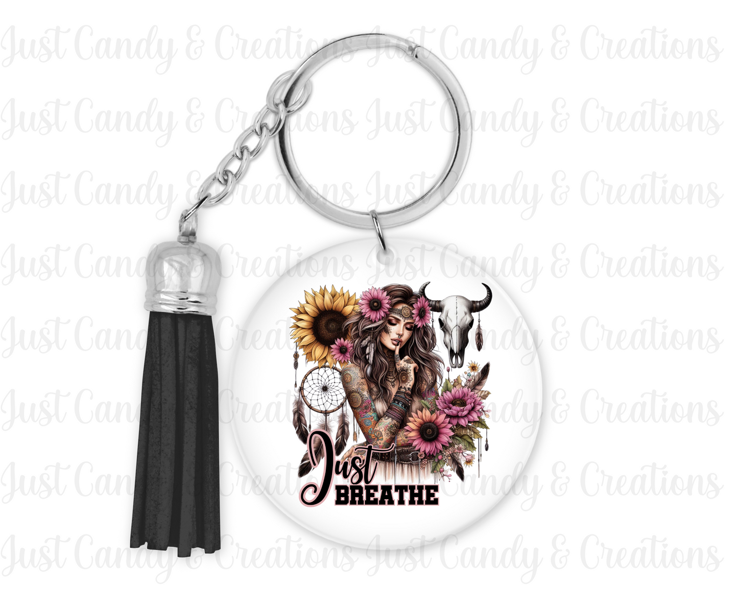 Just Breathe - Keychain Decal