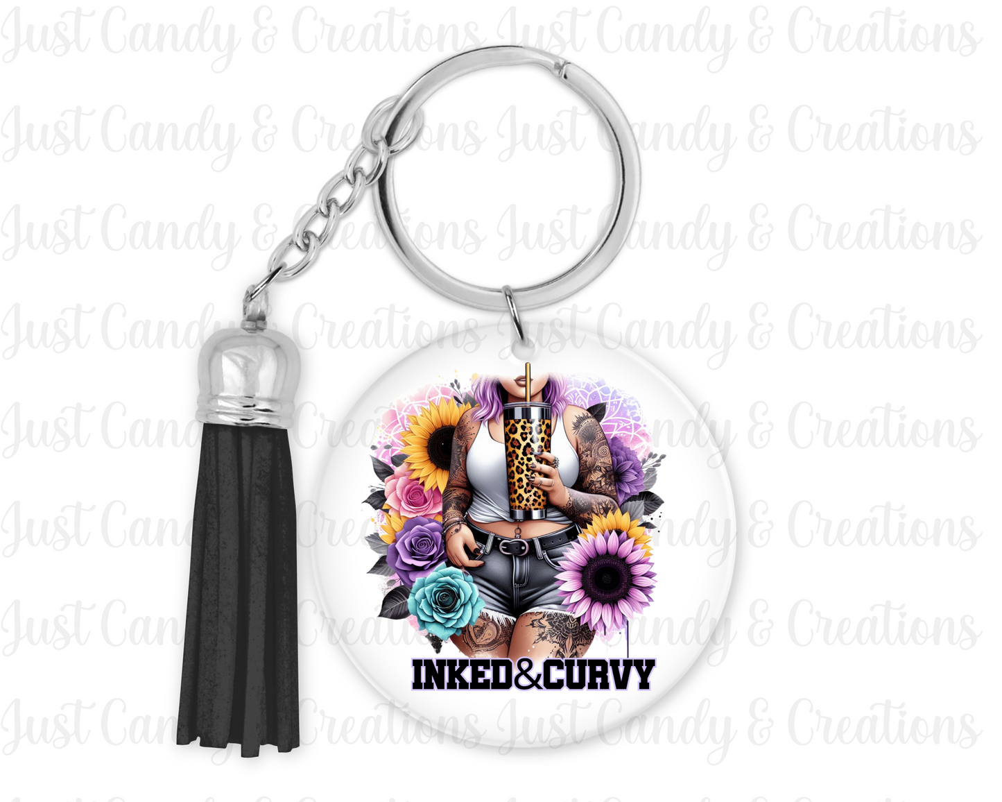 Inked & Curvy Keychain Decal