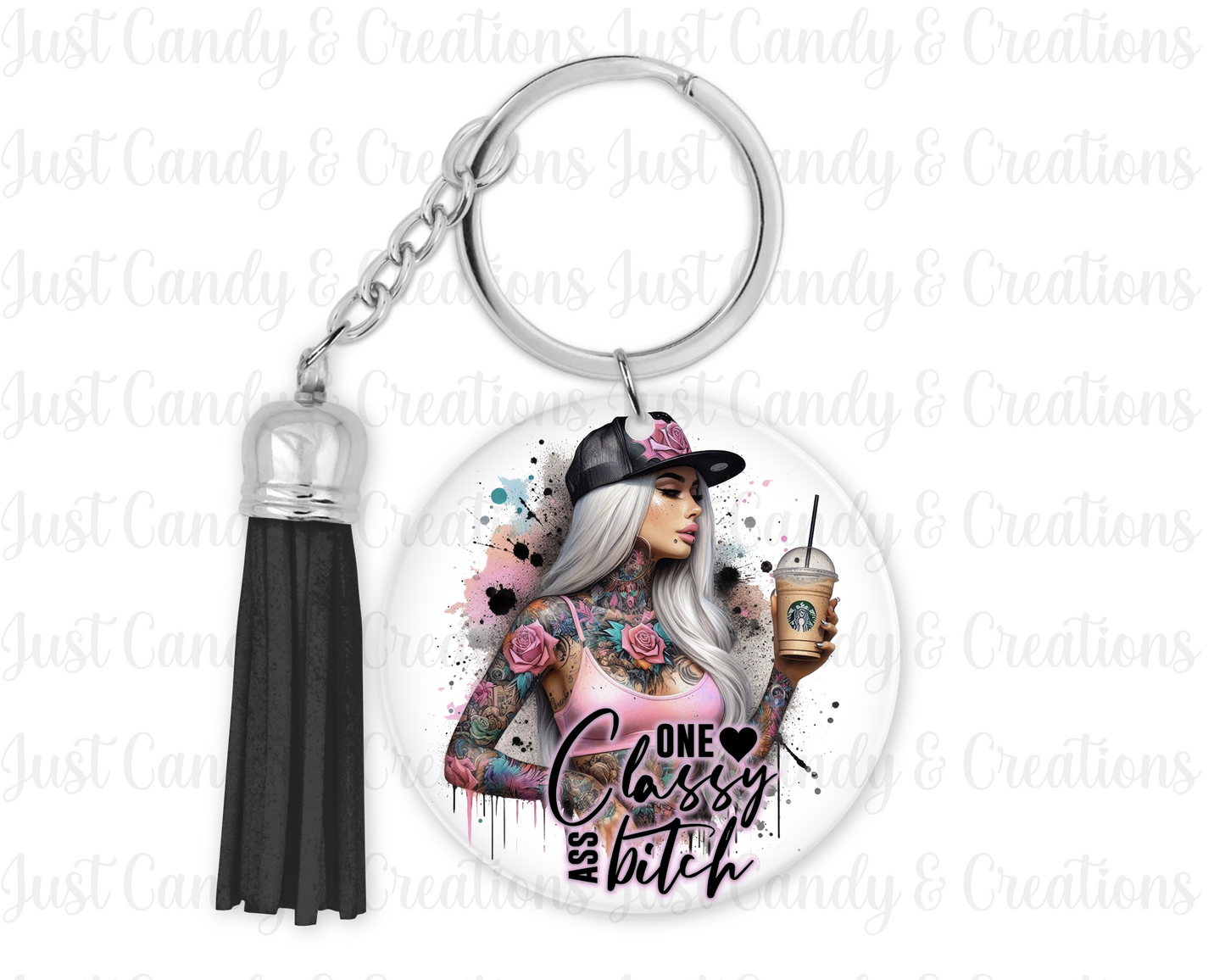 One Classy Ass Bitch Keychain Decal