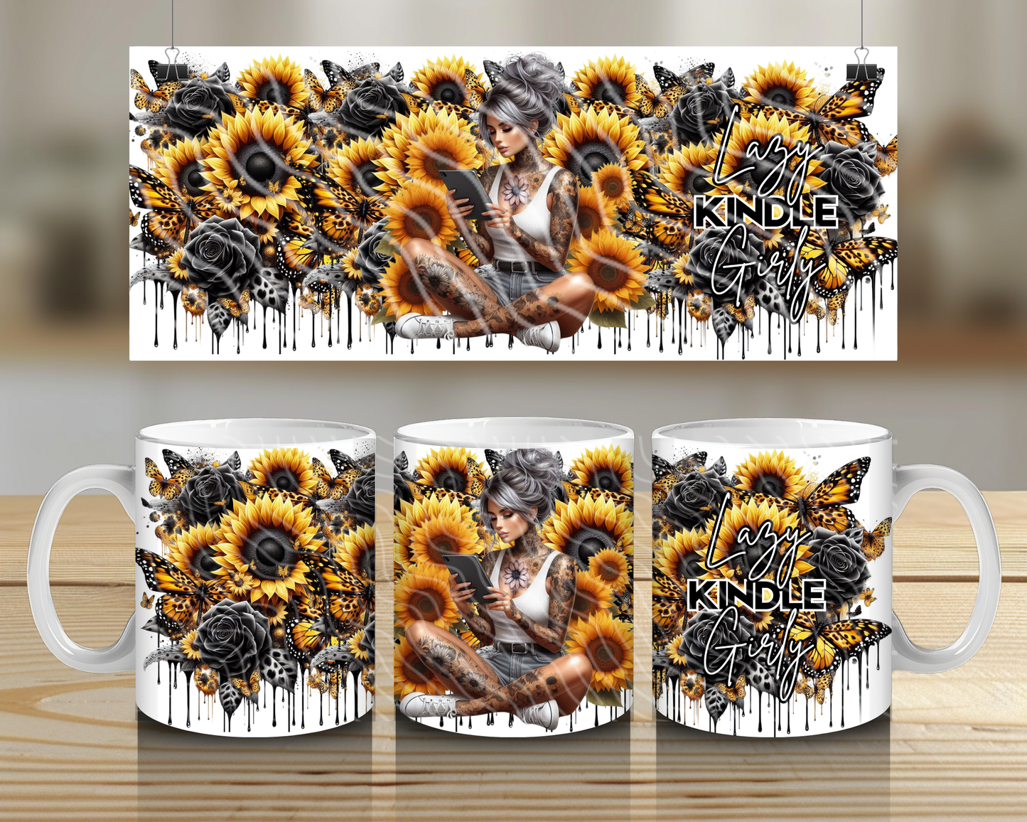 Lazy Kindle Girly - 11oz Mug