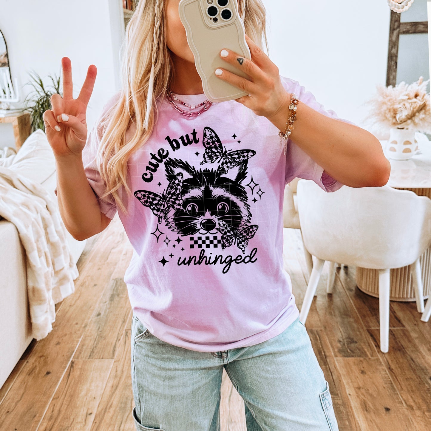 Cute But Unhinged - DTF Transfer
