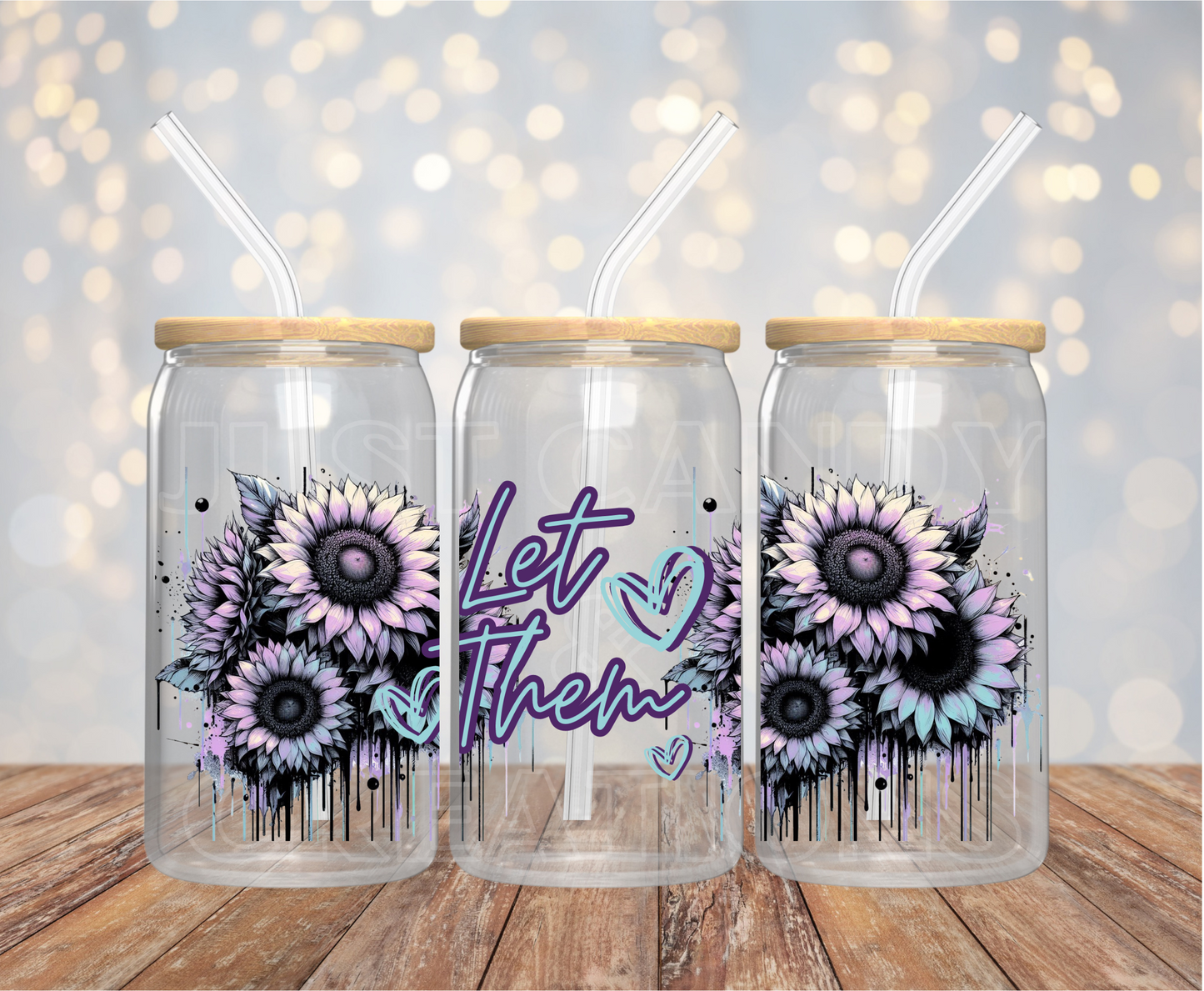 Let Them Purple 16OZ UV DTF Wrap