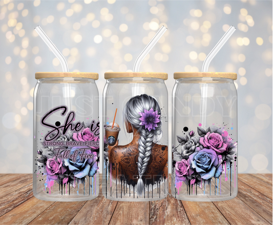 She Is - 16OZ UV DTF Wrap