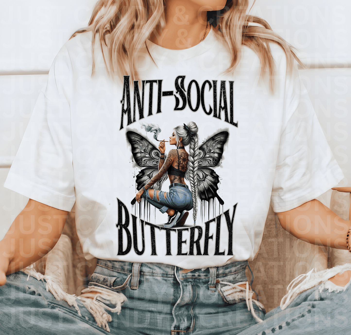 Anti-Social Butterfly - DTF Transfer
