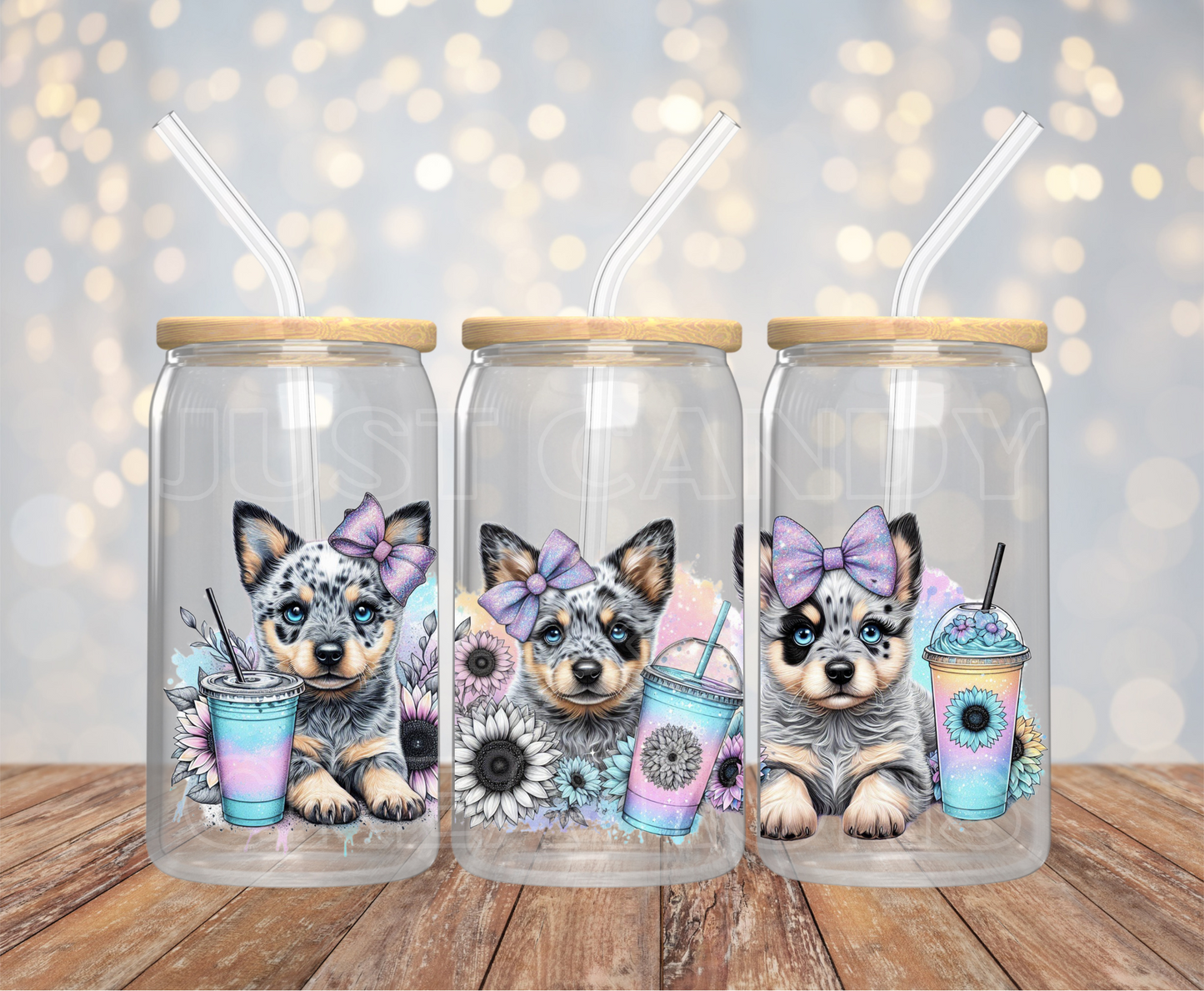 Cattle Dog Pup - 16OZ UV DTF Wrap