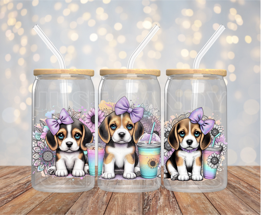 Beagle 16OZ UV DTF Wrap