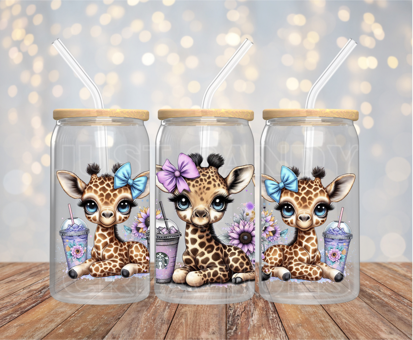 Giraffe 16OZ UV DTF Wrap