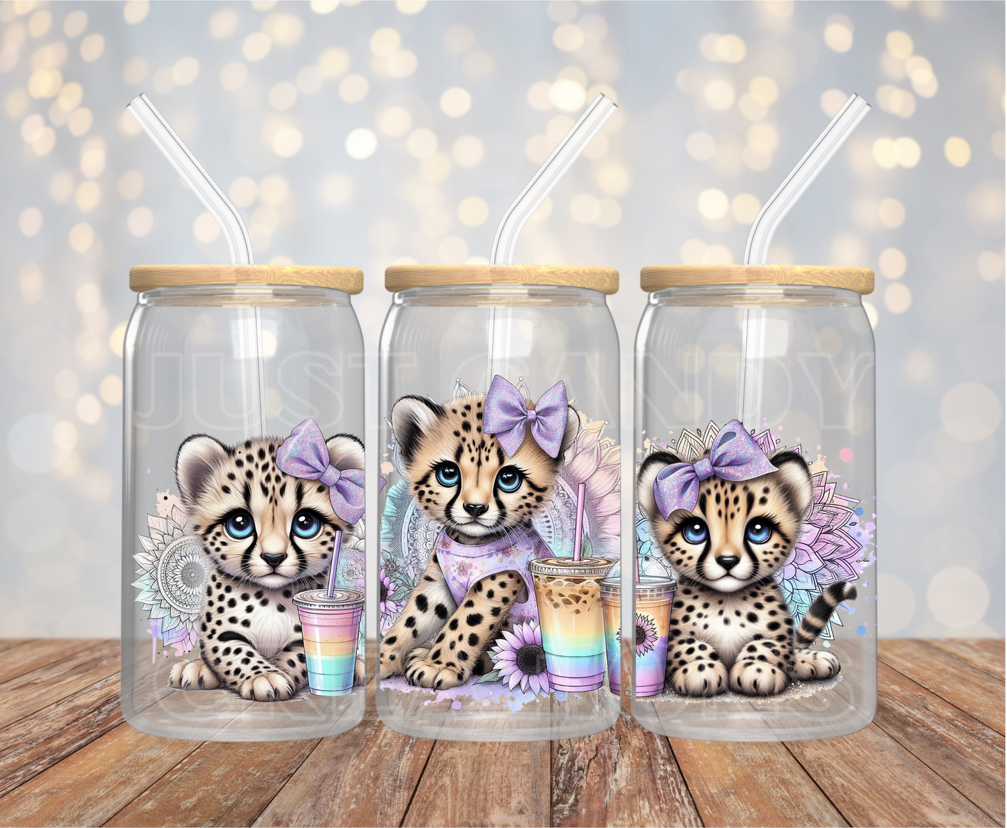 Cheetah 16OZ UV DTF Wrap
