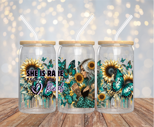 She Is Rare - 16OZ UV DTF Wrap