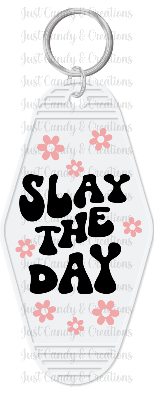Slay The Day Motel Keychain Decal