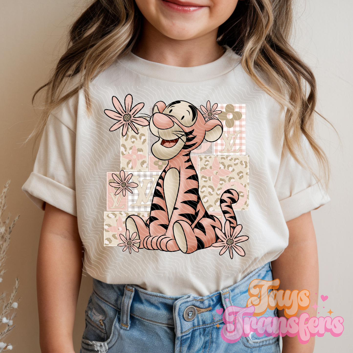 T_gger Floral - Kids DTF Transfer