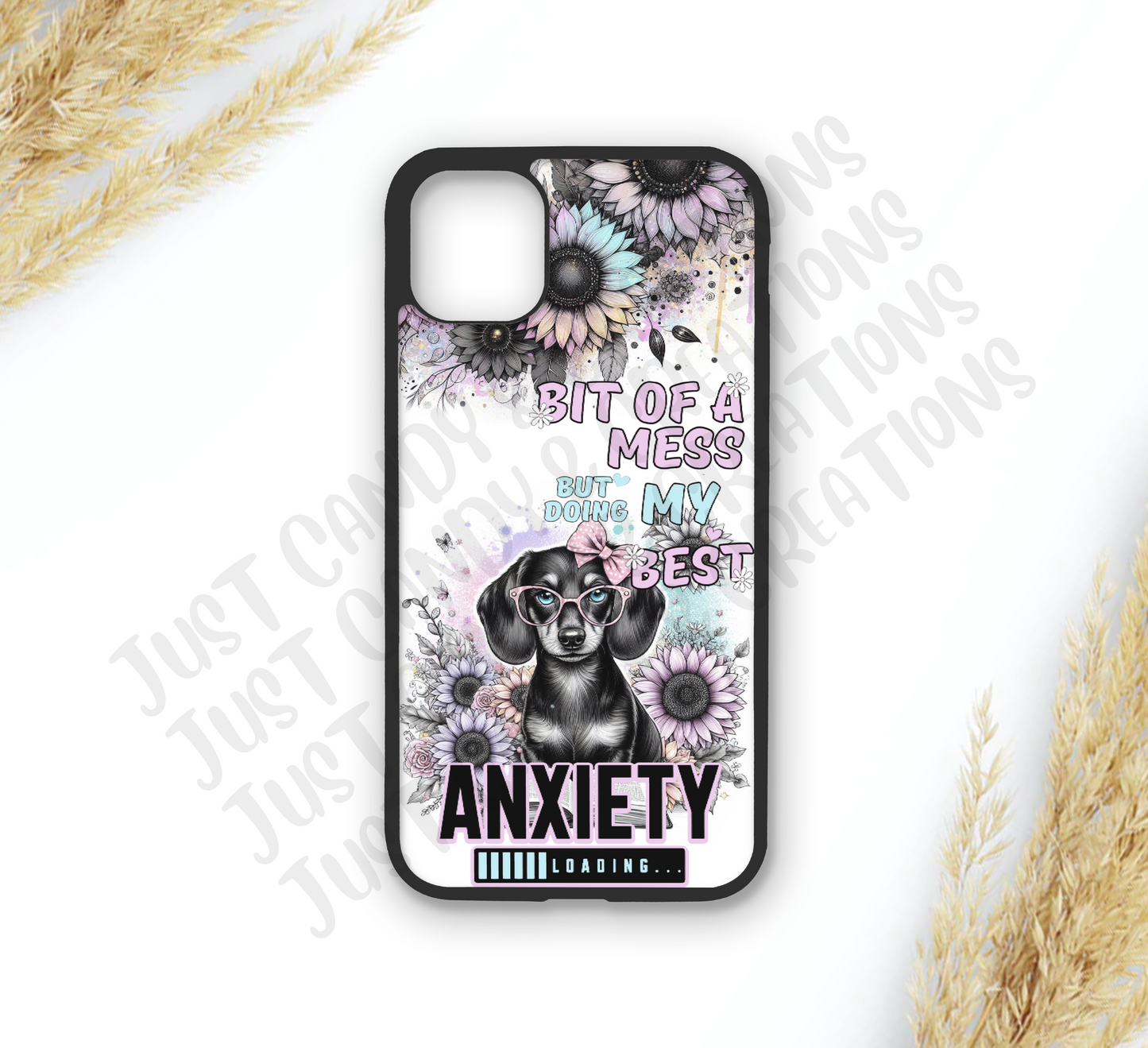 Bit Of A Mess Dachshund Phone Case