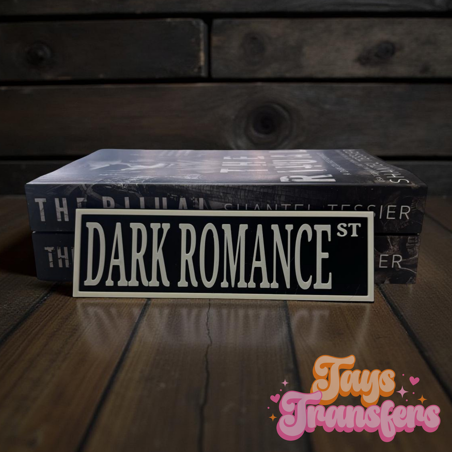 Dark Romance Dr • Dark Romance St - Bookshelf Sign