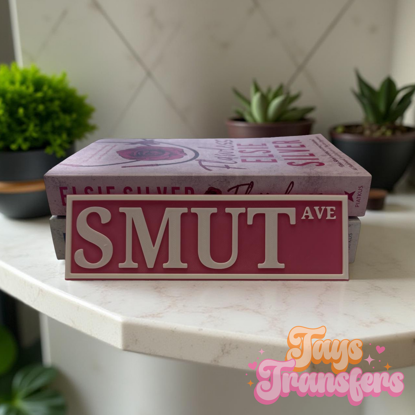 Smut St • Smut Ave - Bookshelf Sign