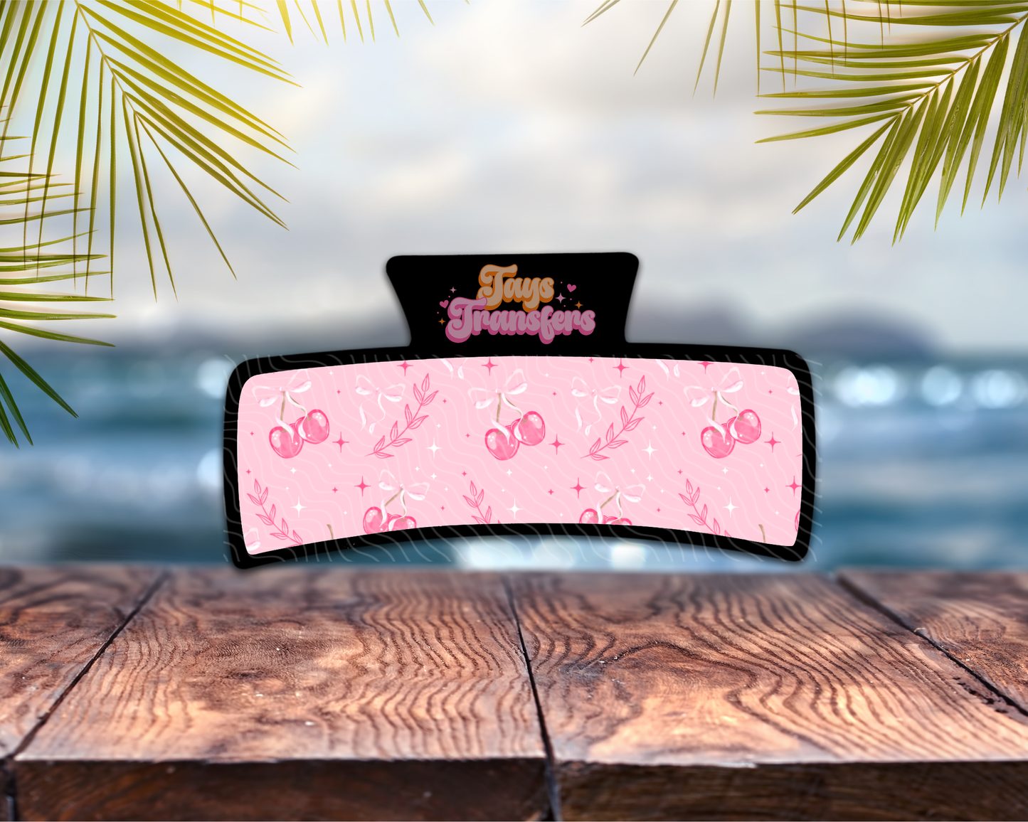 Cherry Bows - Hair Clip