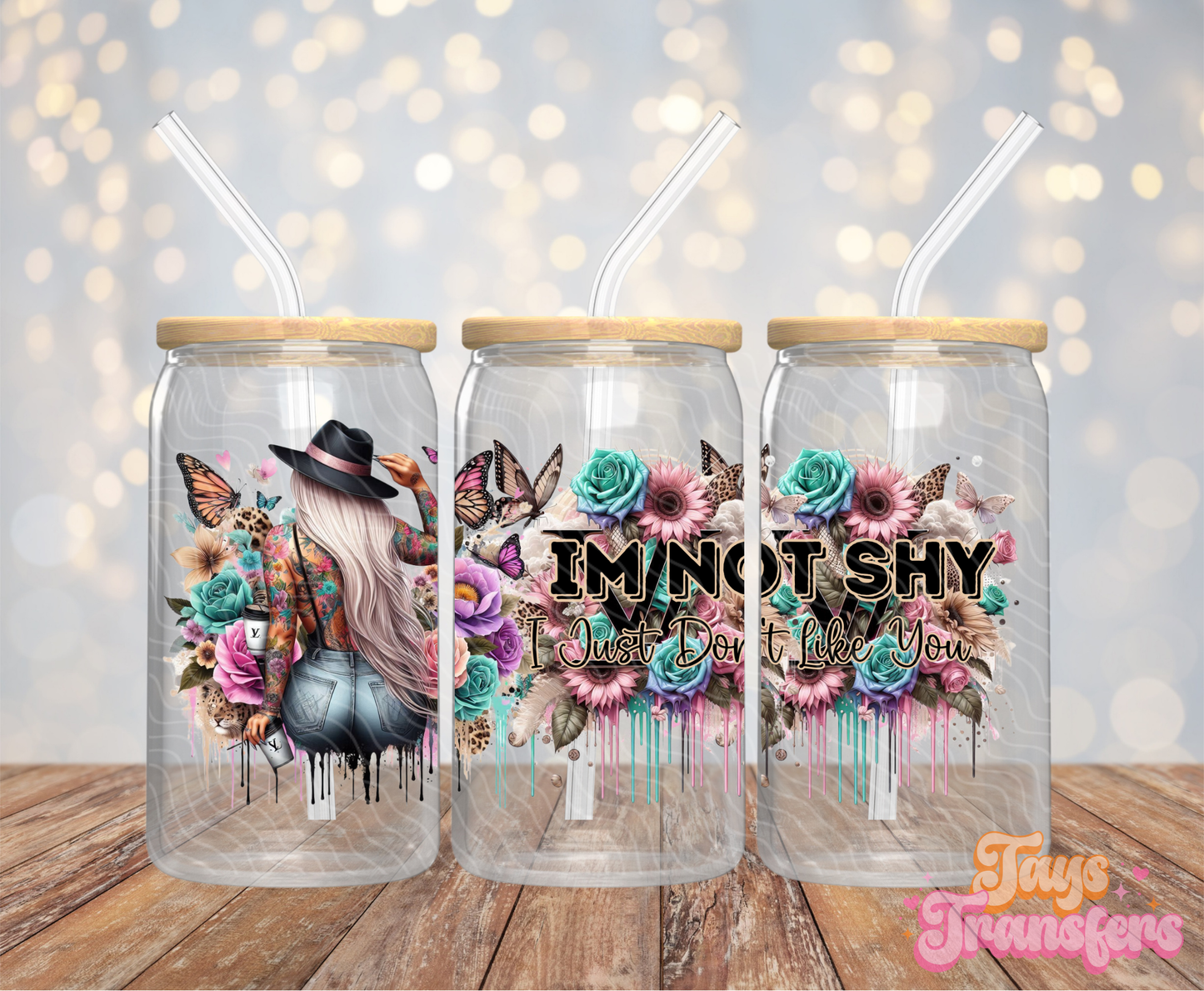 I'm Not Shy - 16OZ UV DTF Wrap