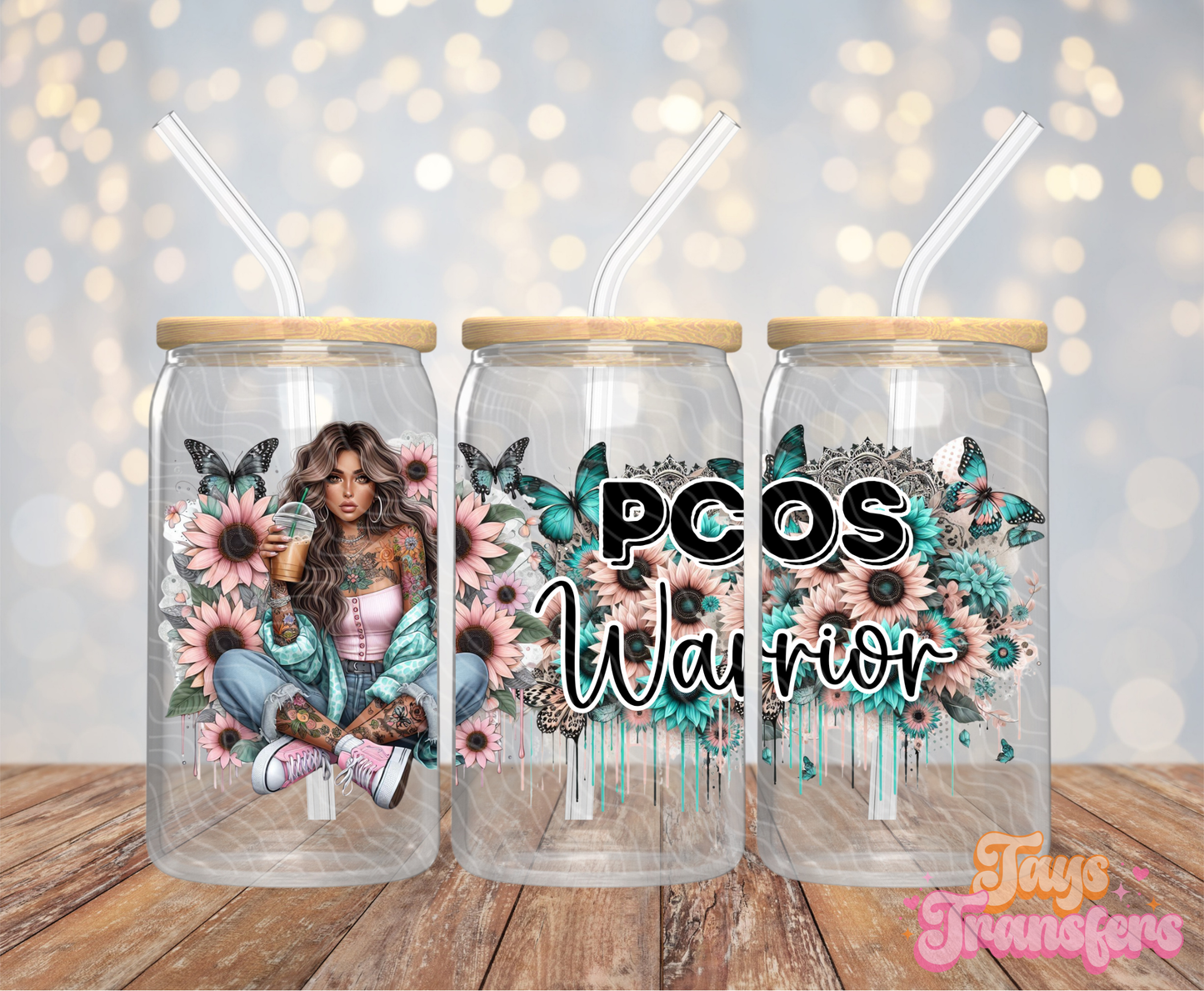 PCOS Warrior - 16OZ UV DTF Wrap