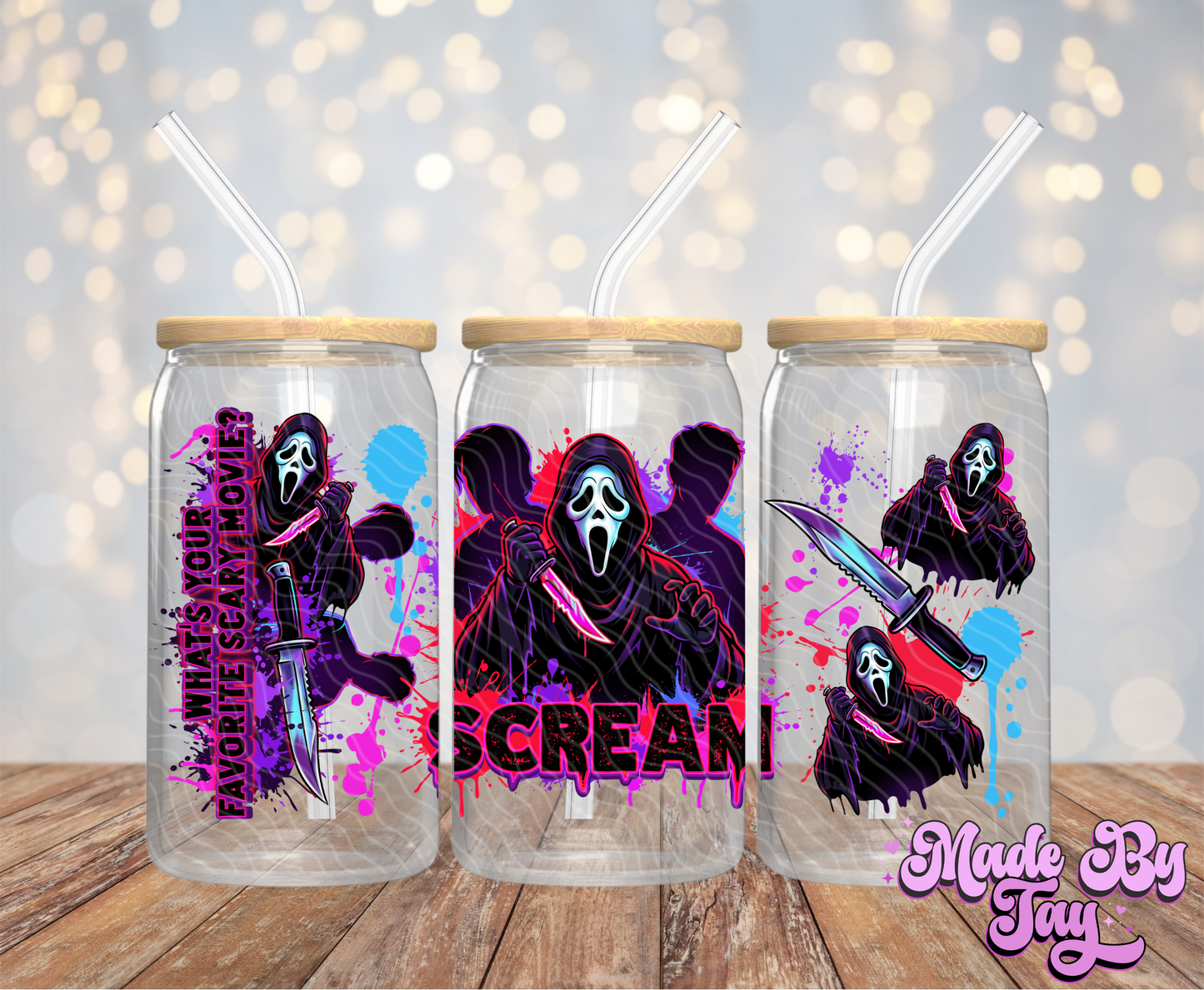 Scre_m - 16OZ UV DTF Wrap