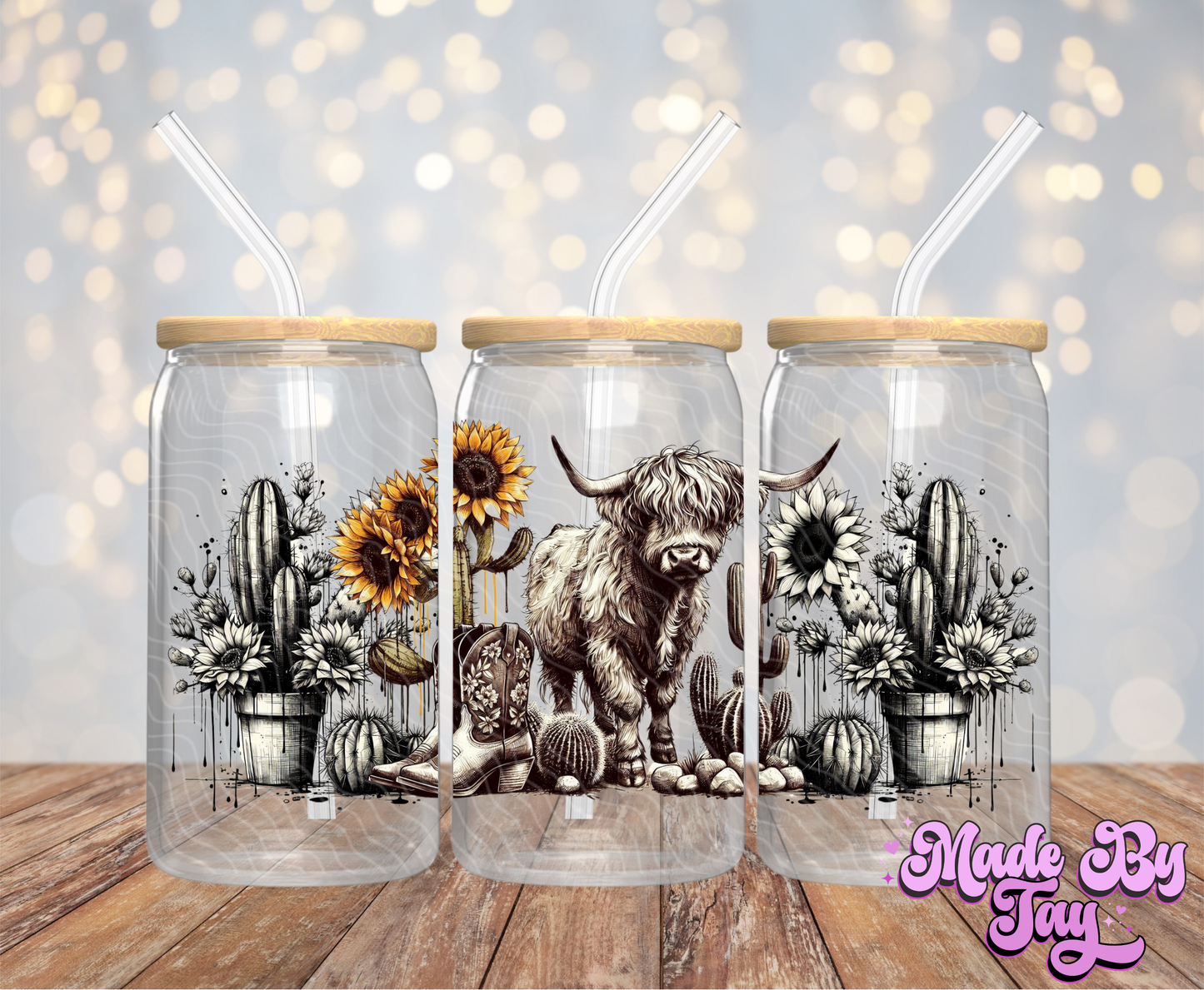 Highland Cow - 16OZ UV DTF Wrap