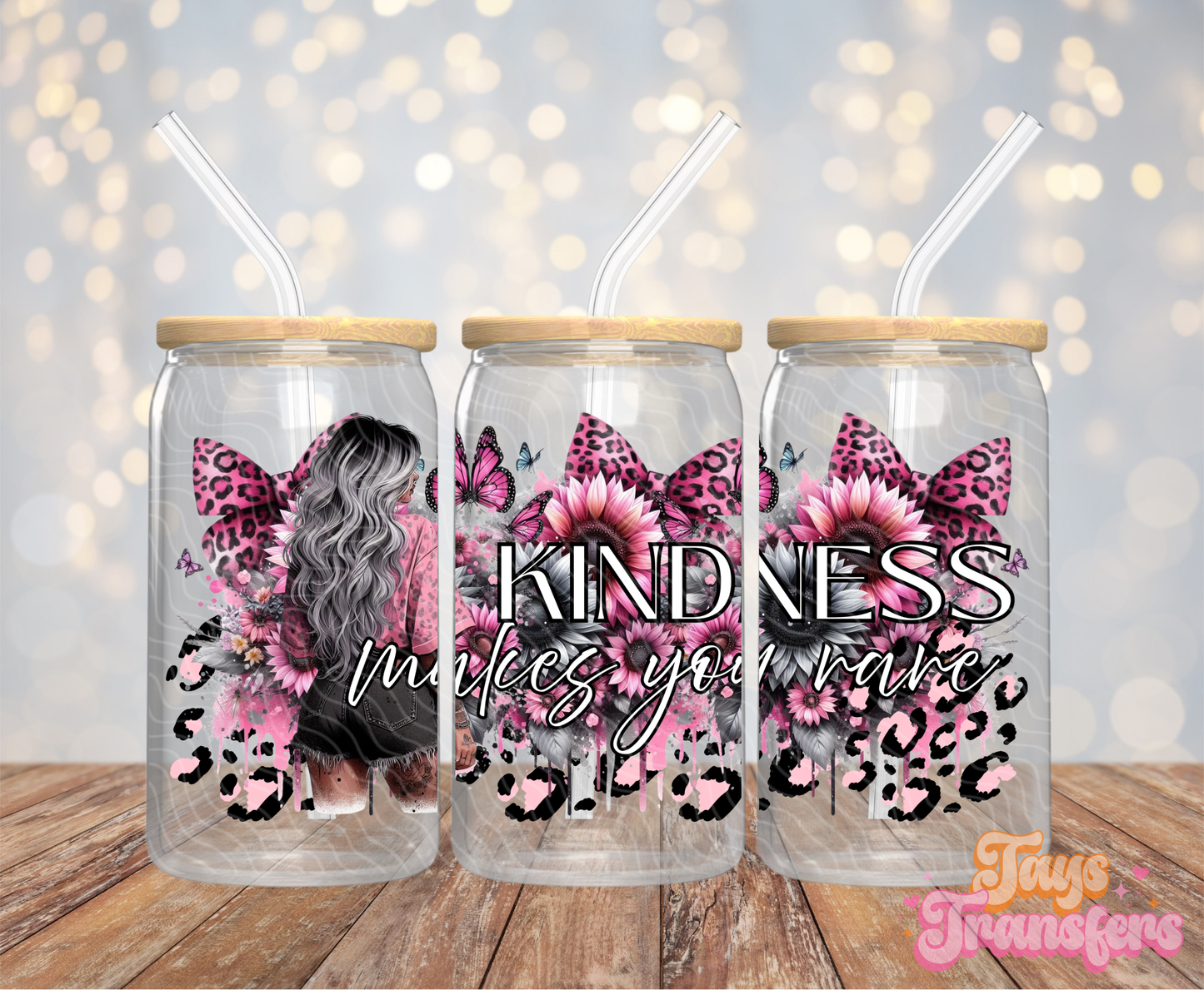 Kindness Makes You Rare - 16OZ UV DTF Wrap