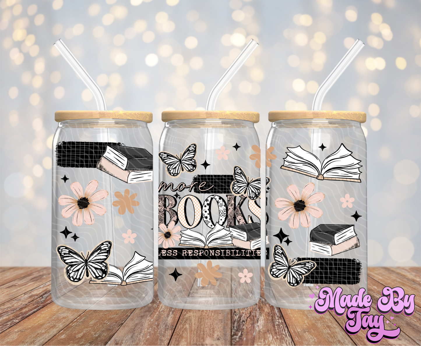 More Books - 16OZ UV DTF Wrap