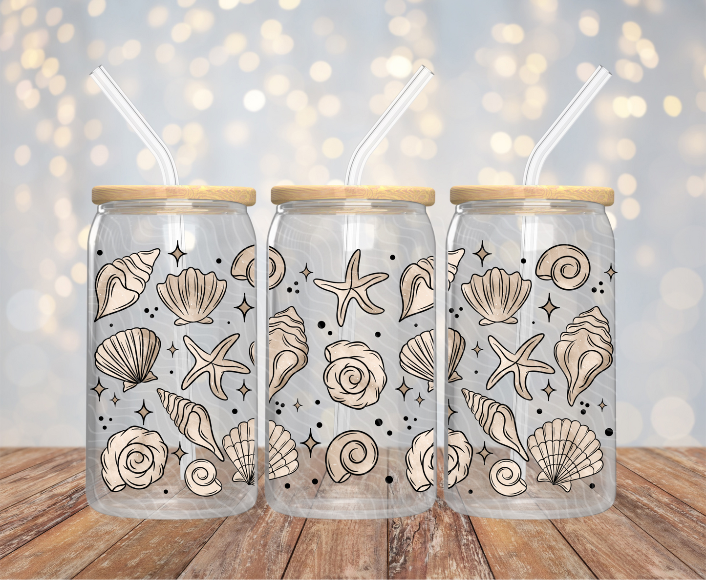 Seashells - 16OZ UV DTF Wrap