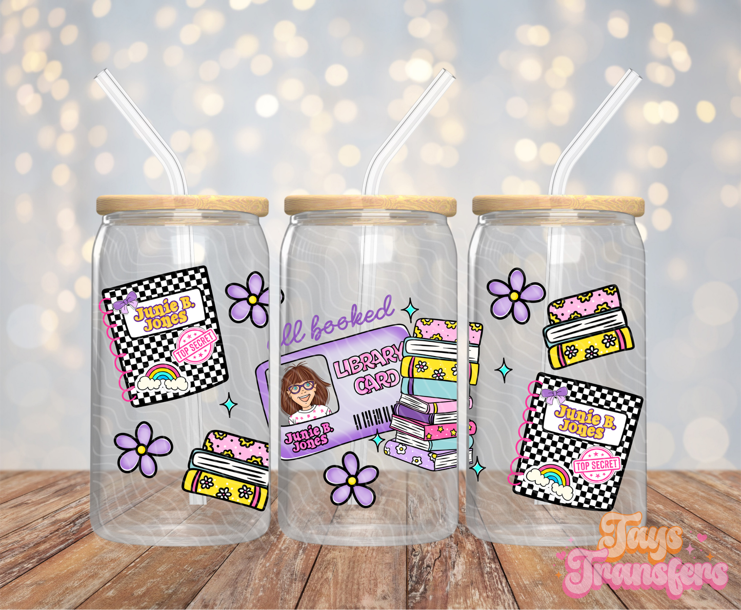 Junie All Booked - 16OZ UV DTF Wrap