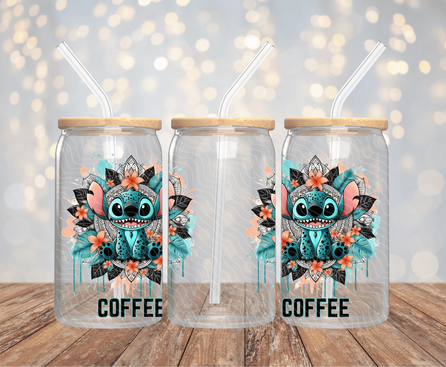 Blue Guy Coffee - 16OZ UV DTF Wrap