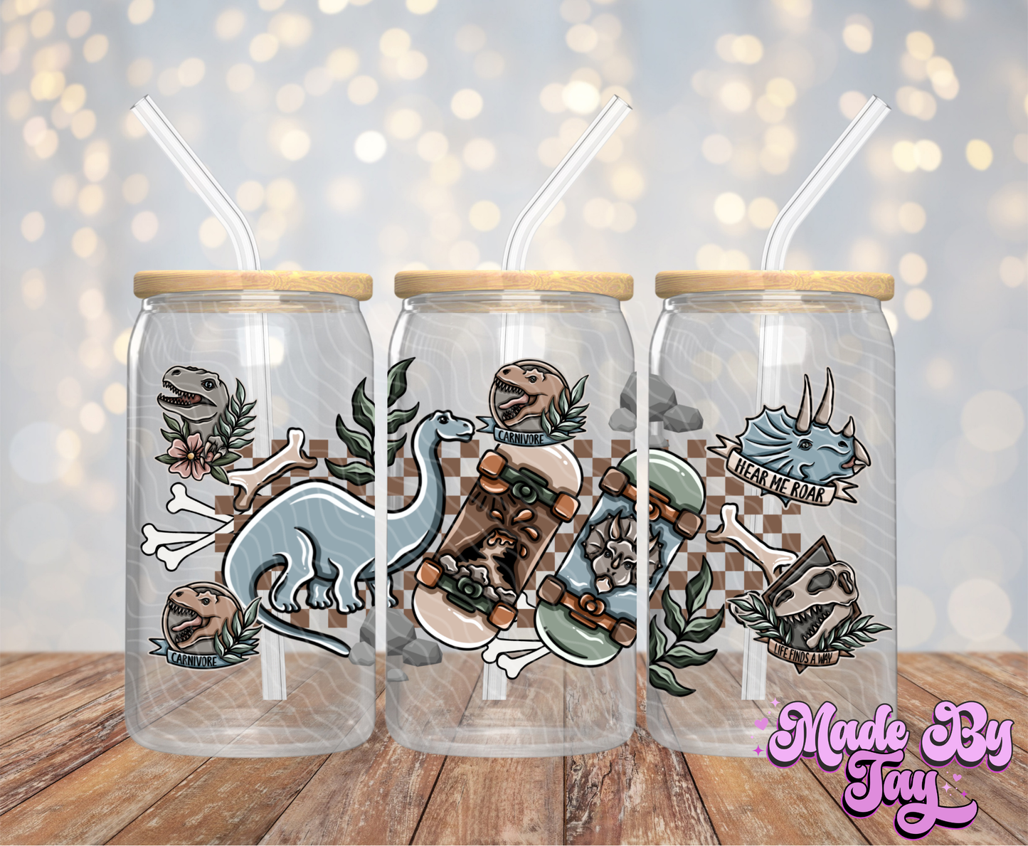 Dinos - 16OZ UV DTF Wrap