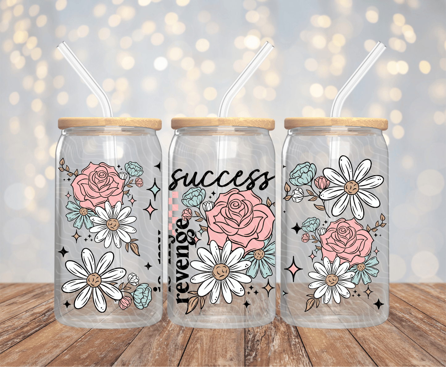 Success Is My Revenge - 16OZ UV DTF Wrap