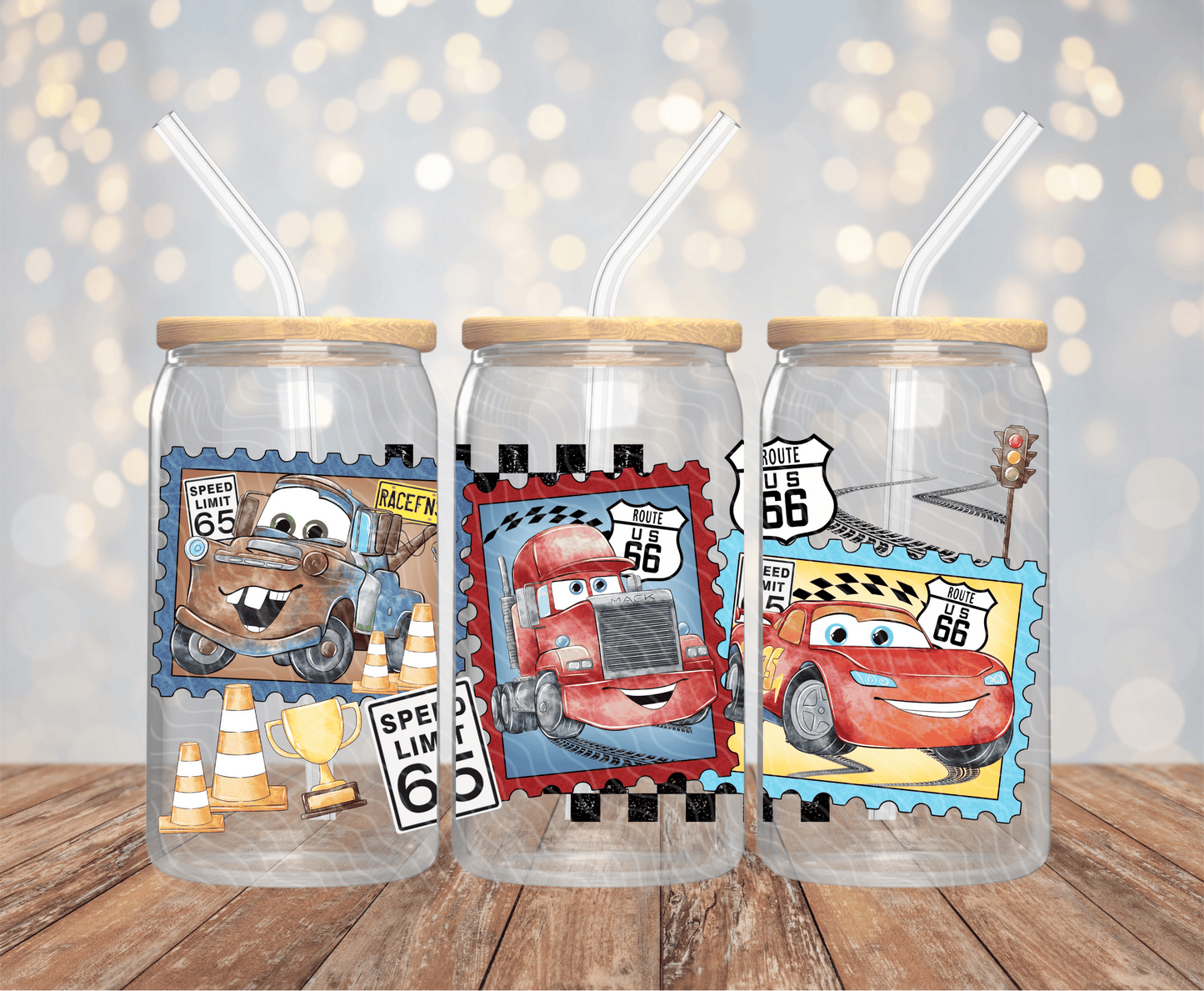 Cars - 16OZ UV DTF Wrap