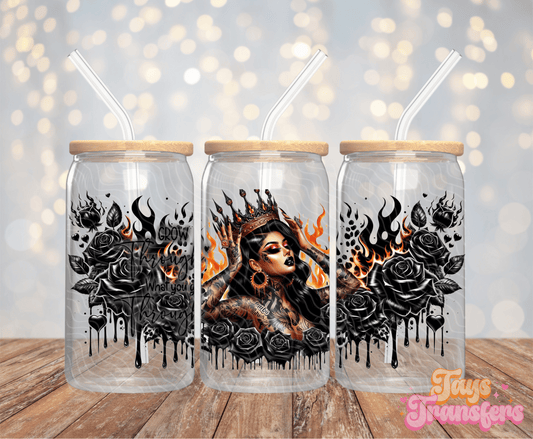 Grow Through What You Go Through - 16OZ UV DTF Wrap