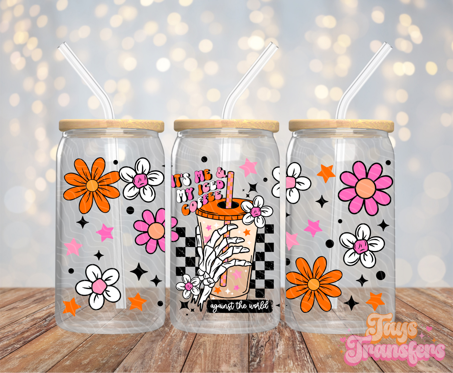 Me & My Iced Coffee - 16OZ UV DTF Wrap