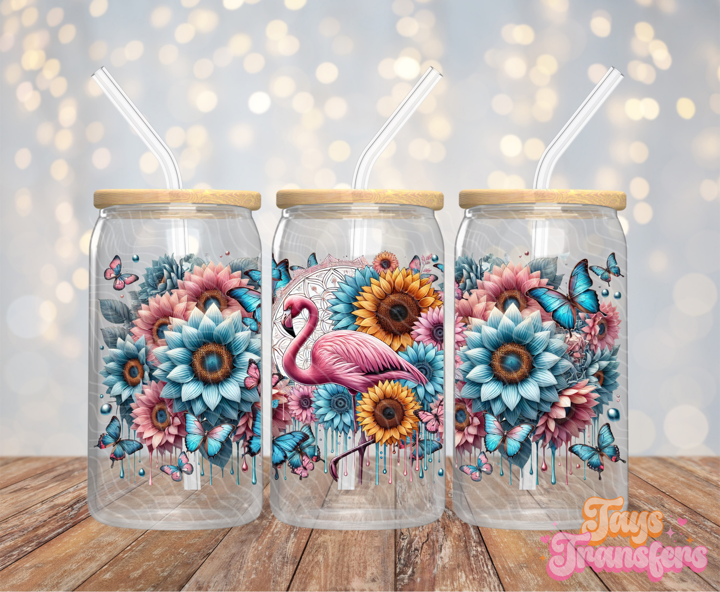 Flamingo - 16OZ UV DTF Wrap